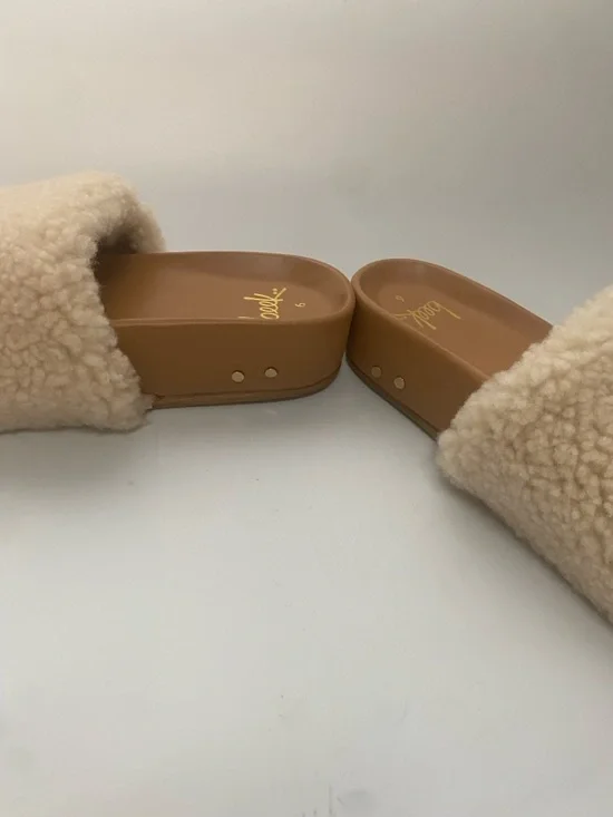 beek x anthropolgie Pelican Shearling Sandals - Picture 7 of 12